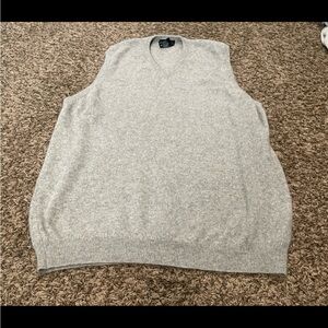 Clint Douglas 100% Kashmir sweater vest men’s XL